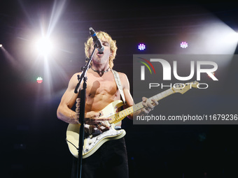 Ross Lynch of The Driver Era performs live during the X Girlfriend Tour at Fabrique in Milan, Italy, on October 17, 2024 (