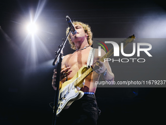 Ross Lynch of The Driver Era performs live during the X Girlfriend Tour at Fabrique in Milan, Italy, on October 17, 2024 (