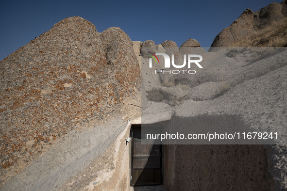 An exterior view of a room at the Kandovan cliff hotel in the village of Kandovan, 650 km (400 miles) northwest of Tehran, Iran, on October...