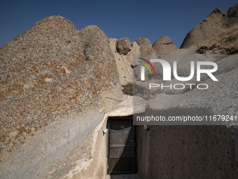 An exterior view of a room at the Kandovan cliff hotel in the village of Kandovan, 650 km (400 miles) northwest of Tehran, Iran, on October...