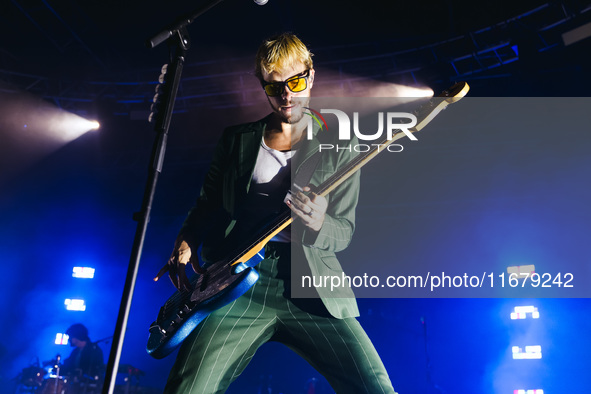 Riker Lynch of The Driver Era performs live during the X Girlfriend Tour at Fabrique in Milan, Italy, on October 17, 2024 