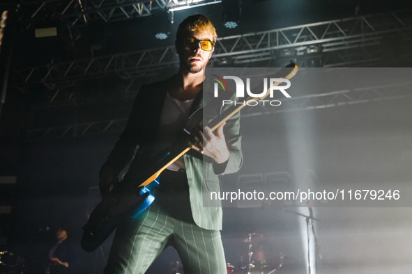 Riker Lynch of The Driver Era performs live during the X Girlfriend Tour at Fabrique in Milan, Italy, on October 17, 2024 