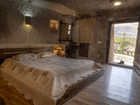 An interior view of a room at the Kandovan cliff hotel in the village of Kandovan, 650 km (400 miles) northwest of Tehran, Iran, on October...