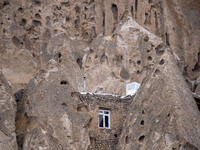 A general view of Kandovan cliff village, 650 km (400 miles) northwest of Tehran, Iran, on October 18, 2024. Kandovan is a village where hom...