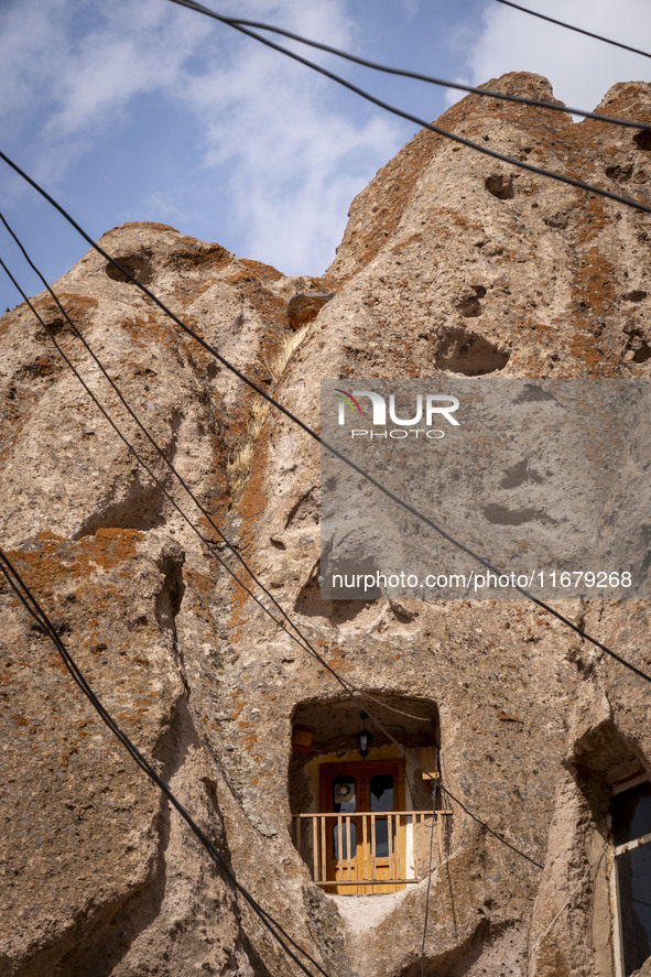 A general view shows a home in Kandovan cliff village, 650 km (400 miles) northwest of Tehran, Iran, on October 18, 2024. Kandovan is a vill...