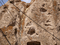 A general view shows a home in Kandovan cliff village, 650 km (400 miles) northwest of Tehran, Iran, on October 18, 2024. Kandovan is a vill...