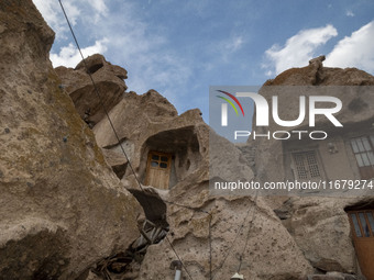 A general view shows homes in Kandovan cliff village, 650 km (400 miles) northwest of Tehran, Iran, on October 18, 2024. Kandovan is a villa...