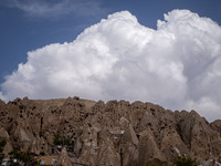 A general view of Kandovan cliff village, 650 km (400 miles) northwest of Tehran, Iran, on October 18, 2024. Kandovan is a village where hom...