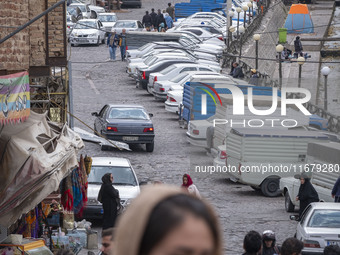 Iranian people visit the Kandovan cliff village, 650 km (400 miles) northwest of Tehran, Iran, on October 18, 2024. Kandovan is a village wh...