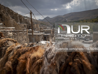 A general view of Kandovan cliff village, 650 km (400 miles) northwest of Tehran, Iran, on October 18, 2024. Kandovan is a village where hom...