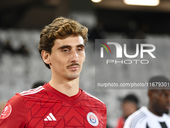 Miguel Silva participates in the Universitatea Cluj vs. Otelul Galati match at Cluj Arena in Cluj, Romania, on October 18, 2024. (