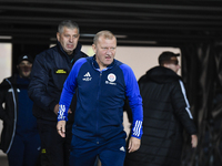 Dorinel Munteanu participates in the Universitatea Cluj vs. Otelul Galati match at Cluj Arena in Cluj, Romania, on October 18, 2024. (