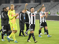 Ovidiu Bic participates in the Universitatea Cluj vs. Otelul Galati match at Cluj Arena in Cluj, Romania, on October 18, 2024. (