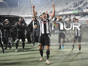 Iulian Cristea participates in the Universitatea Cluj vs. Otelul Galati match at Cluj Arena in Cluj, Romania, on October 18, 2024. (