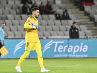 Iustin Popescu plays during the Universitatea Cluj vs. Otelul Galati match at Cluj Arena in Cluj, Romania, on October 18, 2024. (