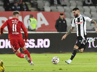 Radu Boboc plays during Universitatea Cluj versus Otelul Galati at Cluj Arena in Cluj, Romania, on October 18, 2024 (