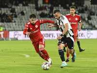 Dan Nistor plays during Universitatea Cluj versus Otelul Galati at Cluj Arena in Cluj, Romania, on October 18, 2024. (