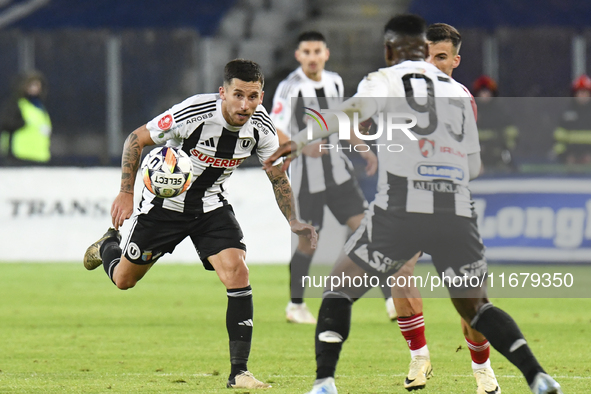 Ovidiu Bic plays during the Universitatea Cluj vs. Otelul Galati match at Cluj Arena in Cluj, Romania, on October 18, 2024. 