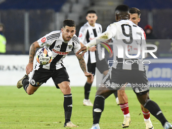 Ovidiu Bic plays during the Universitatea Cluj vs. Otelul Galati match at Cluj Arena in Cluj, Romania, on October 18, 2024. (