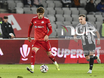 Miguel Silva plays during Universitatea Cluj versus Otelul Galati at Cluj Arena in Cluj, Romania, on October 18, 2024 (