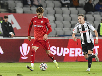 Miguel Silva plays during Universitatea Cluj versus Otelul Galati at Cluj Arena in Cluj, Romania, on October 18, 2024 (