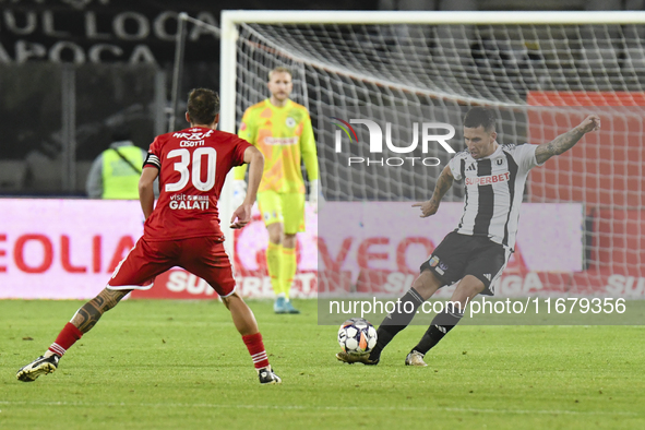 Ovidiu Bic plays during the Universitatea Cluj vs. Otelul Galati match at Cluj Arena in Cluj, Romania, on October 18, 2024. 