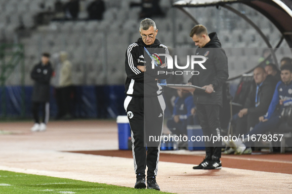 Ioan Ovidiu Sabau plays during the Universitatea Cluj vs. Otelul Galati match at Cluj Arena in Cluj, Romania, on October 18, 2024. 