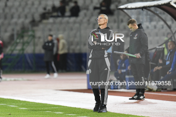 Ioan Ovidiu Sabau plays during the Universitatea Cluj vs. Otelul Galati match at Cluj Arena in Cluj, Romania, on October 18, 2024. 