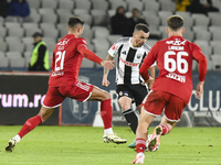 Dan Nistor plays during Universitatea Cluj versus Otelul Galati at Cluj Arena in Cluj, Romania, on October 18, 2024. (