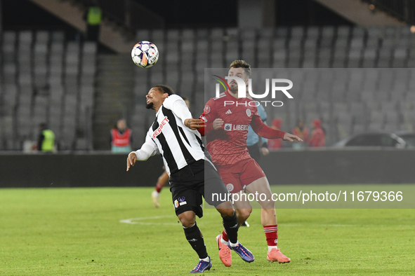 Berto plays during the Universitatea Cluj vs. Otelul Galati match at Cluj Arena in Cluj, Romania, on October 18, 2024. 