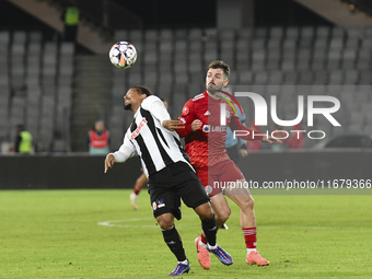 Berto plays during the Universitatea Cluj vs. Otelul Galati match at Cluj Arena in Cluj, Romania, on October 18, 2024. (