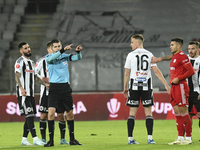 Andrei Chivulete participates in the Universitatea Cluj vs. Otelul Galati match at Cluj Arena in Cluj, Romania, on October 18, 2024. (