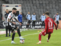 Radu Boboc plays during Universitatea Cluj versus Otelul Galati at Cluj Arena in Cluj, Romania, on October 18, 2024 (