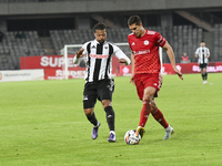 Berto plays during the Universitatea Cluj vs. Otelul Galati match at Cluj Arena in Cluj, Romania, on October 18, 2024. (