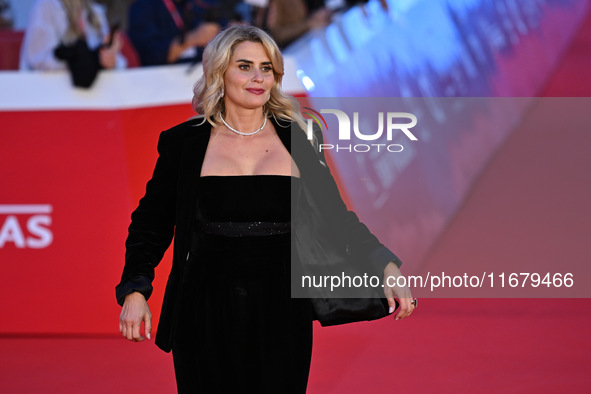 Angelica Russo attends the ''FINO ALLA FINE'' red carpet during the 19th Rome Film Festival at Auditorium Parco Della Musica in Rome, Italy,...