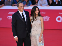 Gabriele Muccino and Penelope Muccino attend the ''FINO ALLA FINE'' red carpet during the 19th Rome Film Festival at Auditorium Parco Della...