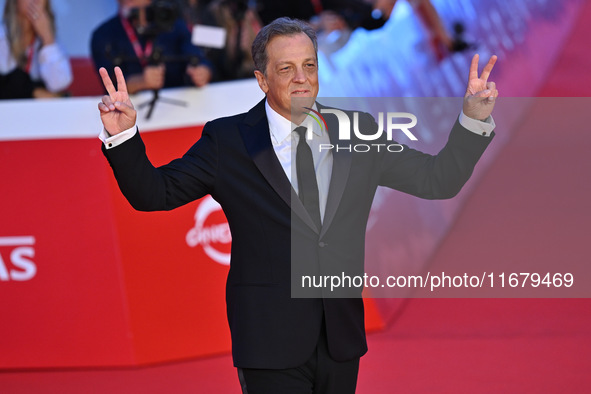 Gabriele Muccino attends the ''FINO ALLA FINE'' red carpet during the 19th Rome Film Festival at Auditorium Parco Della Musica in Rome, Ital...