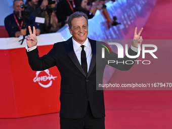 Gabriele Muccino attends the ''FINO ALLA FINE'' red carpet during the 19th Rome Film Festival at Auditorium Parco Della Musica in Rome, Ital...