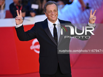 Gabriele Muccino attends the ''FINO ALLA FINE'' red carpet during the 19th Rome Film Festival at Auditorium Parco Della Musica in Rome, Ital...