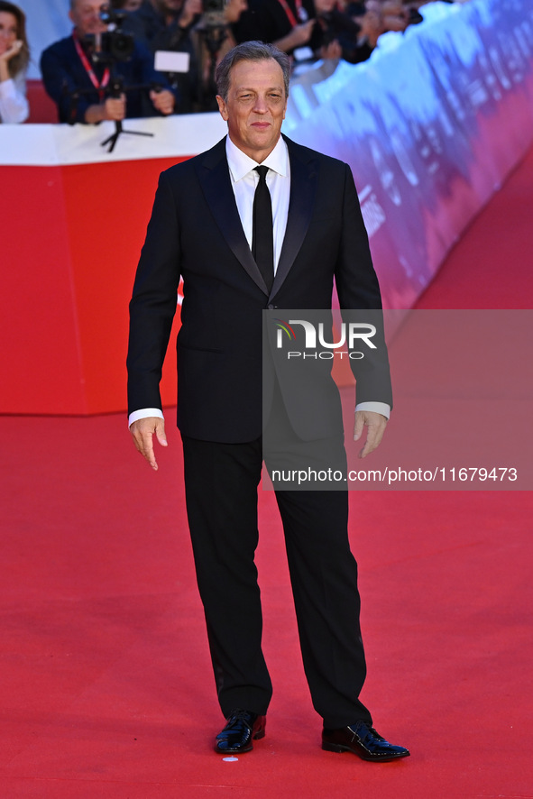 Gabriele Muccino attends the ''FINO ALLA FINE'' red carpet during the 19th Rome Film Festival at Auditorium Parco Della Musica in Rome, Ital...