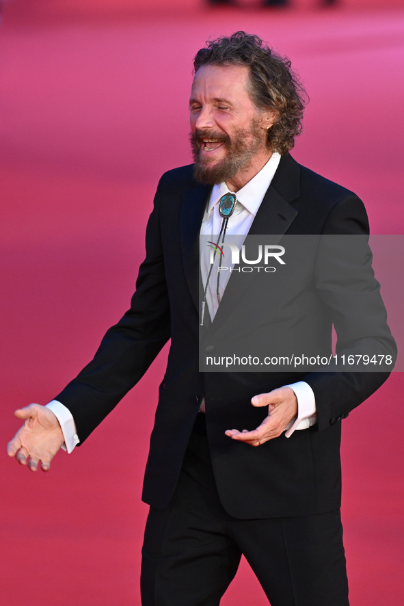 Jovanotti attends the ''FINO ALLA FINE'' red carpet during the 19th Rome Film Festival at Auditorium Parco Della Musica in Rome, Italy, on O...