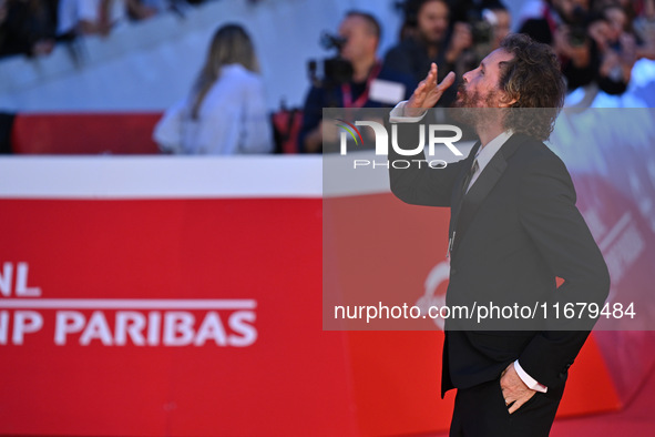 Jovanotti attends the ''FINO ALLA FINE'' red carpet during the 19th Rome Film Festival at Auditorium Parco Della Musica in Rome, Italy, on O...