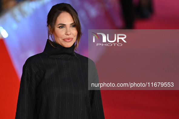 Ilary Blasi attends the ''FINO ALLA FINE'' red carpet during the 19th Rome Film Festival at Auditorium Parco Della Musica in Rome, Italy, on...