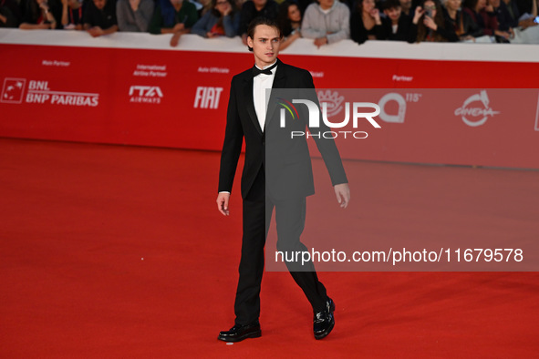 Saul Nanni attends the ''FINO ALLA FINE'' red carpet during the 19th Rome Film Festival at Auditorium Parco Della Musica in Rome, Italy, on...