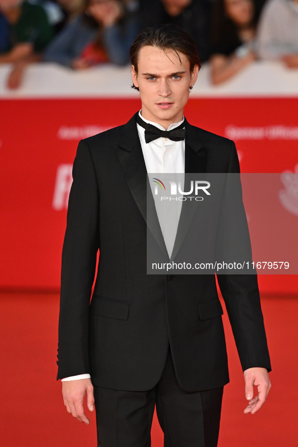 Saul Nanni attends the ''FINO ALLA FINE'' red carpet during the 19th Rome Film Festival at Auditorium Parco Della Musica in Rome, Italy, on...