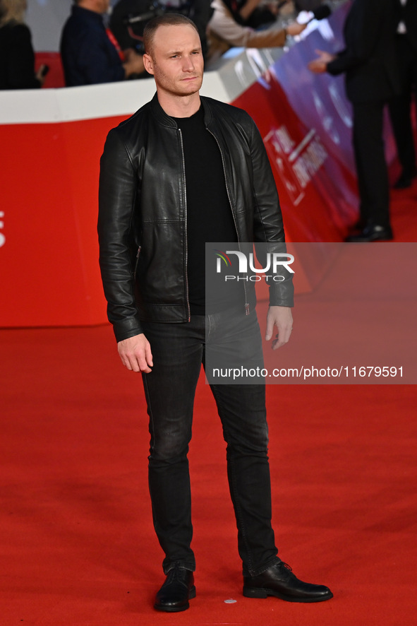 Yan Tual attends the ''FINO ALLA FINE'' red carpet during the 19th Rome Film Festival at Auditorium Parco Della Musica in Rome, Italy, on Oc...