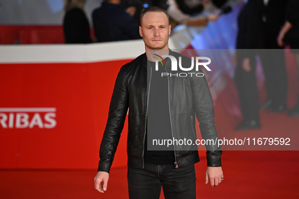 Yan Tual attends the ''FINO ALLA FINE'' red carpet during the 19th Rome Film Festival at Auditorium Parco Della Musica in Rome, Italy, on Oc...