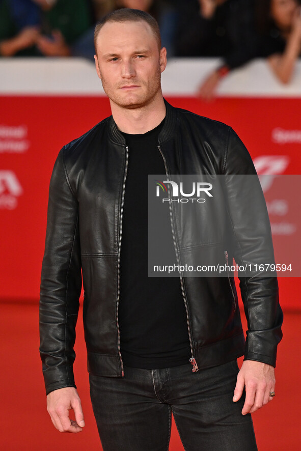 Yan Tual attends the ''FINO ALLA FINE'' red carpet during the 19th Rome Film Festival at Auditorium Parco Della Musica in Rome, Italy, on Oc...