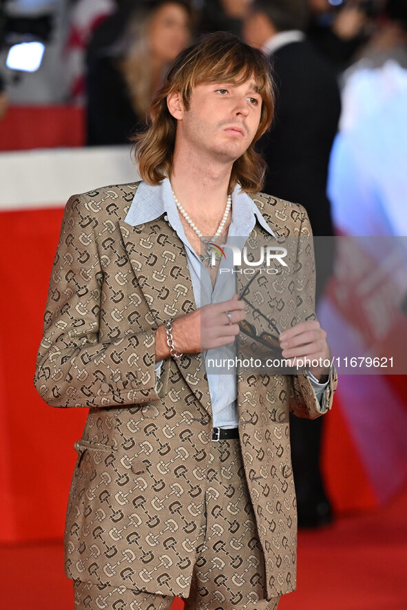 Thomas Raggi attends the ''FINO ALLA FINE'' red carpet during the 19th Rome Film Festival at Auditorium Parco Della Musica in Rome, Italy, o...