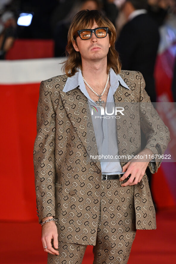 Thomas Raggi attends the ''FINO ALLA FINE'' red carpet during the 19th Rome Film Festival at Auditorium Parco Della Musica in Rome, Italy, o...